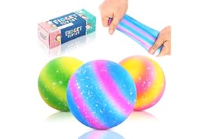 LESONG Squishy Stress Ball for Kids, Soft Squeeze Balls Toy for Anxiety Stress Relief, Water Beads Squishy for Sensory Play, Fidget Sensory Toys Balls for Child, Adults, ADHD, OCD