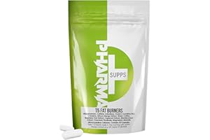 MOOVWELL Pharma T5 Extreme Fat Burners - Fat Loss Max Strength Tablets for Women and Men - Lose Belly Weight Fast 30 Capsules, Caffeine, L-Carnitine, Green Tea & Capsicum for Energy & Metabolism Boost