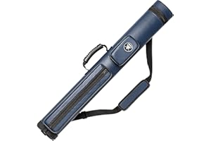 Adhafera Pool Cue Case, 2 X 2 Hard Snooker Cue Case, Made of Faux Leather Pool Cue Accessories (Not for 3/4 Cues)