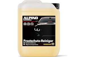 ‎ALPINO PROFESSIONAL Alpino Scheibenfrostschutz KONZENTRAT bis -70°C (5 Liter) | Ergibt bis zu 15L | Frostschutzmittel Scheibenwaschanlage, Scheibenreiniger Auto Winter, Frostschutz Auto, Scheibenwischwaser Auto Winter