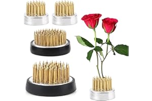 Jiavlyx 4 Pièces Ikebana Kenzan, 23/23/34/46mm Décoration De Fleur Fixe Outil, Fleur Grenouille, Support Rond en Forme De Grenouille, pour Jardins, Florale, Salons, Salons, Thé Bureaux