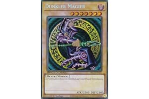 SBC1-DEA01 - Dunkler Magier (V.2 - Secret Rare) - Secret Rare - 1. Auflage - DEUTSCH - Speed Duel: Streets of Battle City - mit LMS Trading Fieldcenter-Karte Yugioh