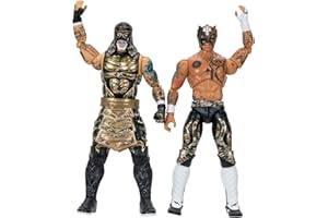 ALL ELITE WRESTLING AEW Unrivaled Lucha Bros 2-Pack - Two 6-Inch Figures with Alternate Hand Accessories (Amazon Exclusive)