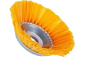 ILESTDG kimeo G80 Pro-Tête de Débroussailleuse en Nylon Indestructible Brosse, 8 Pouces Multifonctions pour Tondeuses à Gazon, Jardin Exterieur Coupe Bordures et Désherbage (1P)