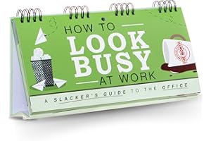 Boxer Gifts Funny Office Gifts For Work Colleagues - How To Look Busy At Work Flipbook - Secret Santa Gift For Boss - Joke Leaving Gifts For Men & Women