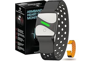 Vortec Bluetooth Heart Rate Monitor Armband | ANT Heart Rate Monitor | Arm band Heart Rate Monitor| Wrist heart rate monitor peloton compatible with iFit Polar Strava Wahoo Garmin > 200 Apps