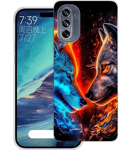NOKOER Cover per Motorola Moto E6 Plus, Silicone TPU Slim Phone