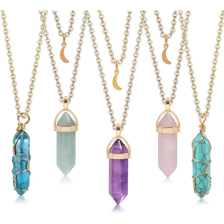 CrystalTears Lebensbaum Halskette Damen - Amethyst Anhänger Mit Draht Wrap, Heilstein Schmuck