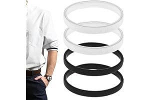 SnugZest 4Pcs Adjustable Shirt Sleeve Holders,Anti-Slip Shirt Sleeve Holders Metal Expandable Shirt Garter Armbands,Keeps Cuffs from Sliding
