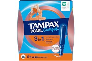 Tampax Compak Pearl Super Plus Tampons, 16-Stücke