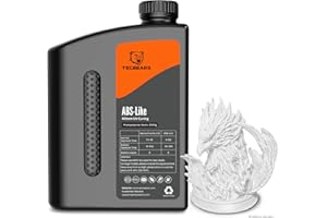 TECBEARS Resina ABS-Like para impressora 3D Blanco 2KG, UV 405nm Curado Resina, Alta resistencia, fuerte tenacidad y alta precisión, Compatibilidad con LCD y DLP Impresoras 3D