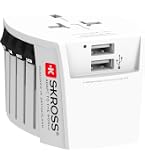 SKROSS Reiseadapter Europa Auf UK – Mit USB-C & USB-A, 20W PD, Schuko- & Eurostecker, Für Laptops & Haartrockner, Sicherheitsstoßschutz
