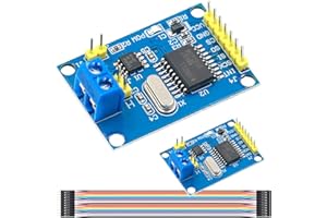 DAOKAI Modulo CAN Bus MCP2515 TJA1050 Modulo Ricevitore Controller SPI Scheda di Interfaccia con Cavo Dupont per Arduino per 51 per MCU per Scheda di Sviluppo ARM, Confezione da 2