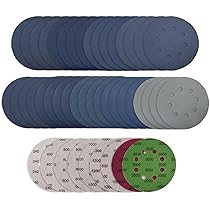 30 Pezzi Dischi Abrasivi 225 Mm 8 Fori Rotondi Di Carta Vetrata