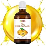 Olio di Albicocca Bio 100% Puro Spremuto a freddo - Certificato Cosmetico e Alimentare Uso interno - 50 ml LaborBio