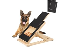XIHIRCD Grande Tablero de Rascar Perro con Cajón para Golosinas para Perros, Multifuncional Almohadilla para Rascar Uñas Perros Tablero para Limar Uñas para Perros para un Fácil Cuidado de Las Uñas