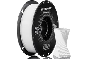 Filamento PETG 1.75mm, TINMORRY Filamento de impresión 3D Rápido PETG-Eco, Compatible con la mayoría de Impresoras 3D FDM, 1 KG 1 Bobina, Blanco frío