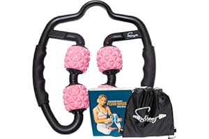 STRONG FIT N TONE Foam Roller Deep Tissue Massager | Myofascial Massage Tools with Drawstring Gym Bag | Muscle Roller for Legs | Fit Roller Pro, High Density Foam Trigger Point Leg Circulation Massager