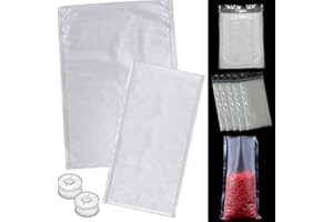 HJFH Sac Soluble Carpe PVA Sac à Appâts Soluble dans l'eau Rapide 7x15 cm 12x16 cm Lot de 200 avec Soluble Peche Carpe 2 Pièces pour Adapté à la Pêche aux Appâts à la Carpe Solides Accessoire