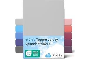 ETÉREA HIMMLISCHE QUALITÄT Topper 180x200cm 100% Baumwolle - für Bettwäsche 135x200 Boxspringbett 180x200 - andere Größen und Farben - auch für Matratze 140x200 und bis 10 cm