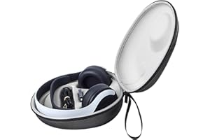 Baomaeyea - Funda de Viaje para Playstation 5 Pulse 3D Auriculares inalámbricos, PS 5 Plus 3D Bolsa de Transporte de PU (Negro)