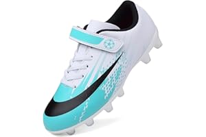 Dhinash Fußballschuhe Jungen Stollen Fussballschuhe Kinder Kunstrasen Fussball Schuhe Spikes Trainingsschuhe Turnschuhe Mädchen Outdoor Turf Football Schuhe Unisex Gr.30-39