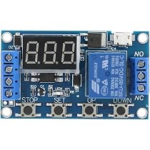 Timer Digitale Con Rel&egrave; - Modulo Temporizzatore Regolabile Da 0,1 Sec A 999 Minuti Per Automazione Casa E Progetti DIY