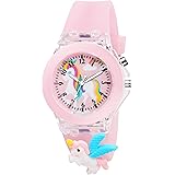 Matrix Kids Edition 3D Cartoon Analog Watch with Lights | 3D Cartoon Character On Strap | for Kids: 