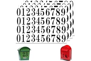Olakin 4 Pezzi Numeri Adesivi Grandi in Vinile Impermeabile per Cassetta, Segni, Finestre, Porte, Automobili, Casa, Affari, Numero di Indirizzo