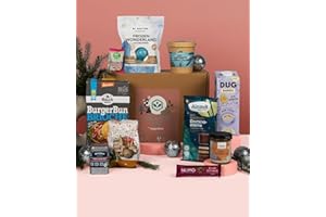 ‎VEGANBOX GET INSPIRED VEGAN BOX® Geschenkbox Weihnachten | 11 Ausgewählte Vegane Leckereien für die Weihnachtszeit | Vegane Geschenkbox