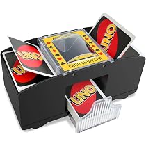 Strixorn Mixer per carte elettrico automatico per 1-2 mazzi, One Press ricaricabile, a basso rumore, per carte di credito UNO Skip BO