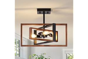 ‎LWYTJO LWYTJO Deckenlampe Schwarz 3 Flammig Metall, Modern Industrial Deckenleuchte E14 Kronleuchter Vintage für Schlafzimmer, Esszimmer, Flur, Küche