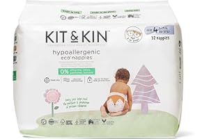 Kit & Kin - Pañales talla 4 (4 paquetes de 34, 136 pañales)