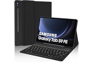 JADEMALL Custodia con Tastiera per Samsung Tab S9 FE 10.9" 2023 - Tastiera per Tab S9 11", Italiano QWERTY Tastiera Bluetooth Magnetica Staccabile per Samsung Galaxy Tab S9 11"/S9 FE 10.9", Nero