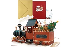 TAIMEIMAO Tarjetas de Navidad 3D Pop-Up,Tarjetas de Navidad con Sobres,Tarjeta Exquisita para Navidad,Tarjetas Navidad para Felicitaciones,Deseos Navideñas