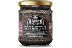 Valnerina Tartufi Paté à la Truffe Noire | Sauce aux Champignons, Truffe, Olives Noires | Pot 180 gr.