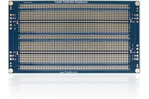 Treedix 1PCS Universal Board Solderable BreadBoard PCB Prototype Shield Board Double Sided Tinned Gold Plated Holes for Arduino Kit Raspberry Pi Shield Prototyping and Testing (Model 6)