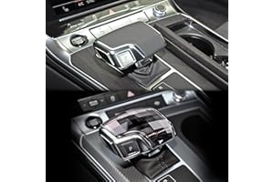 KUNGKIC Helles Kristall Auto-Schaltknauf Abdeckung Griffe Dekorativ Schalthebelknauf Getriebegriff Für AUDI A6 A7 SQ8 RS6 RS7 Q7 Q8 S8 Innenbereich Zubehör(Stil B)