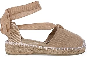 Pisamonas Espadrillas con Lacci per Bambine Tinta Unita