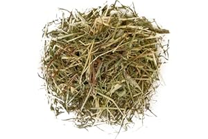 THE HAPPY HAY CO. Premium Timothy Hay for Rabbits and Guinea Pigs - High Fibre Fresh Green Feeding Hay Bale 10kg - Dust Free Natural Pet Food, Rabbit Hay, Guinea Pig Hay