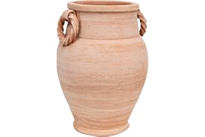 Biscottini Porta ombrelli per esterno e interno 34x48 cm | Vasi terracotta portaombrello Made in Italy | Portaombrelli da esterno lavorati a mano
