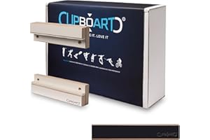 Clipboart® Support mural standard - Noir - Support - Snowboard - Wakeboard - Kiteboard - Balanceboard - Wakeskate - Longboard - Fixation murale à 360° (noir)