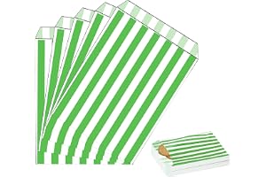100 stycken Gröna Naschitüten Candy Bar Papperspåsar Små Kraft Butterbrödspåsar Färgglada 13x18 cm Mini Presentpåsar Pappersp