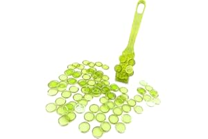 TCOINERY Ensemble de jeu de loto de bingo – Baguette magnétique transparente et puces semi-transparentes – Jetons de nuit de jeu de casino familial, accessoires d'apprentissage STEM, comptage