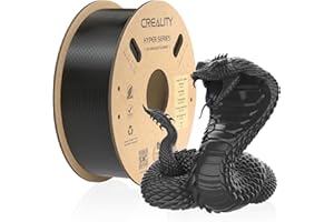 ‎CREALITY Creality Hyper PLA High Speed filament do drukarki 3D, 1,75 mm, do szybkiego druku, dokładność pomiaru +/-0,02 mm, 1 kg/szpula, kolor czarny