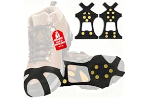 OKALABANDEE 10 Crampons pour Chaussures Antidérapants, Robuste Crampon