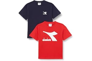 Diadora JU.DOUBLE PACK T-SHIRT SS LOGO Chłopcy Ju.double Pack koszulka Ss Logo