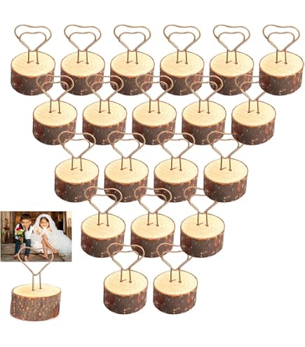 12 Mini Segnaposto In Legno Di Alta Qualità E 24 Segnaposto Da Tavolo In Carta Kraft Mini Segnaposto Rustici Per Segnaposto Da Tavolo~p126423046