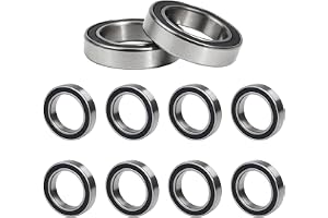 RowGlow 10 st kullager 6701-2rs, kullager 12 x 18 x 4 mm 6701 2rs kromelegering med dubbel skydd för DIY, roterande benklämmo