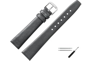 MARBURGER Uhrenarmband 14mm Leder Glatt - Werkzeug Montage Set 71014